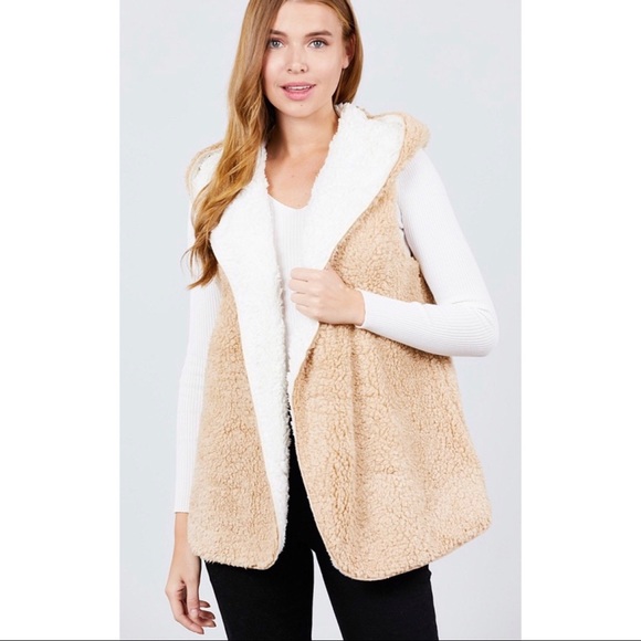 22 DECEMBER Jackets & Blazers - ❗️Open front with hoodie faux reversible❗️